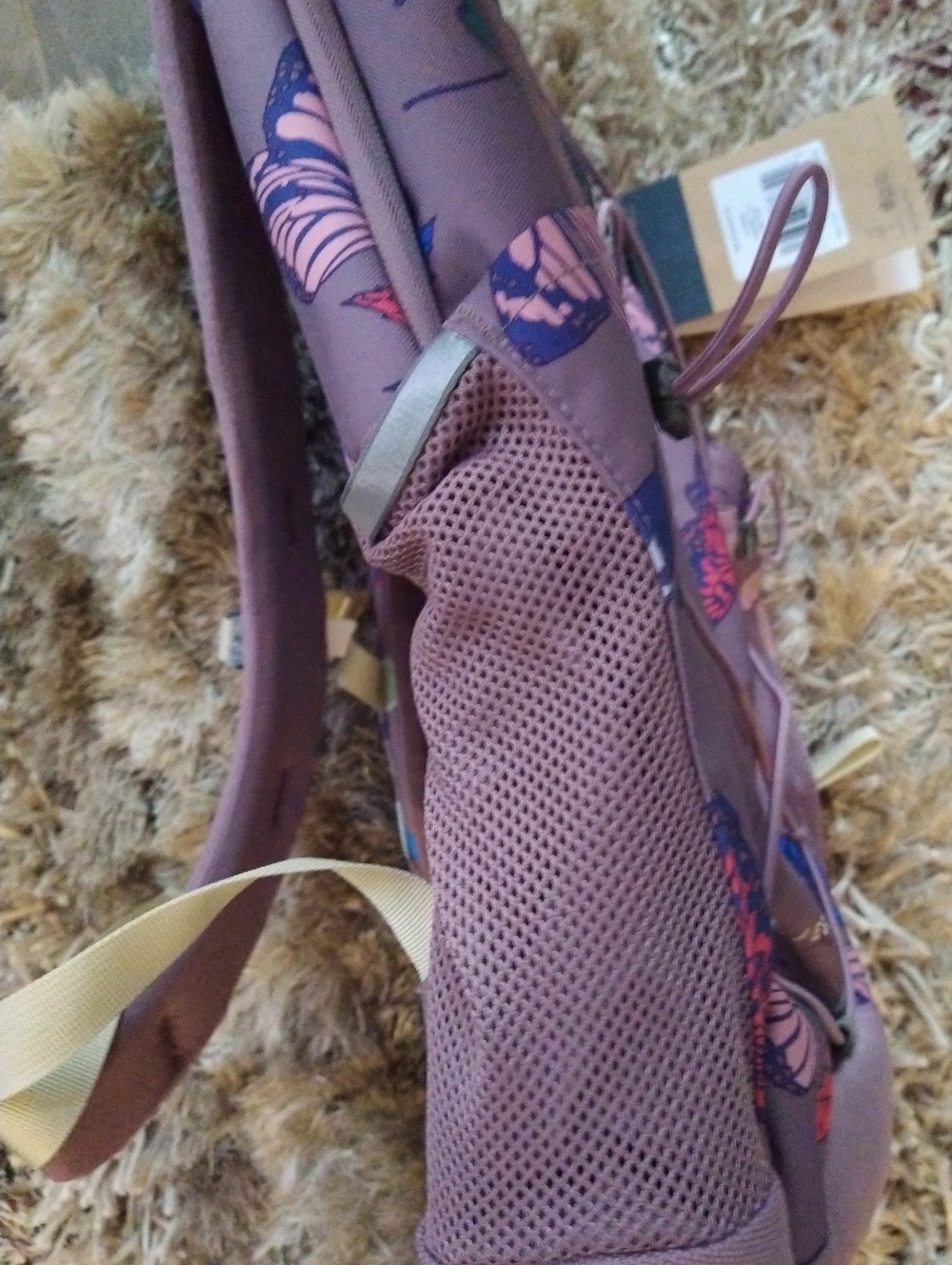 The North Face Jester Backpack in Fawn Grey Fall w/Purple ๐ Accents + Bonus - Picture 3 of 11